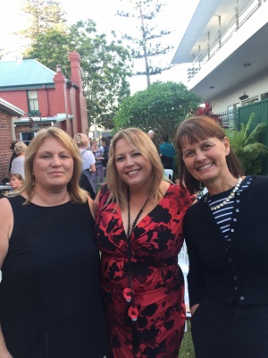 Myself, Mayor Peta Pinson, Adriane Boag NGA, ACAH Event, Port Mac Museum 
