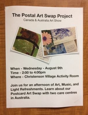Post Art Swap Exhibition Invitation, Canada BC